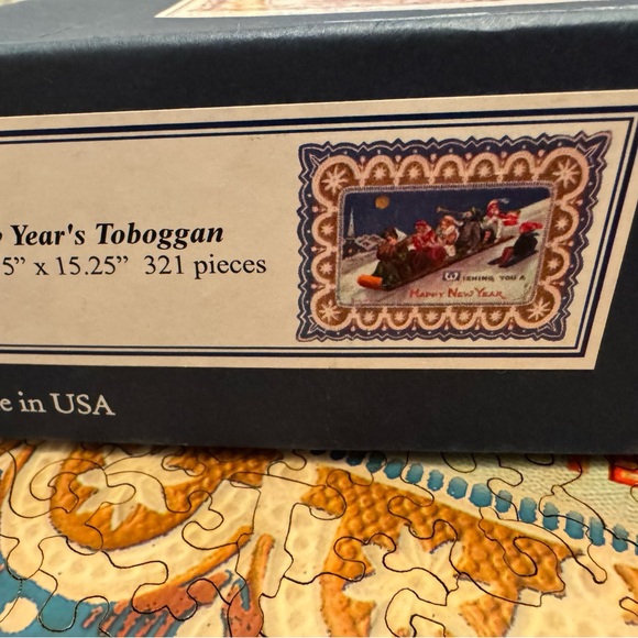 Liberty Puzzles - new year’s toboggan - Picture 4 of 7